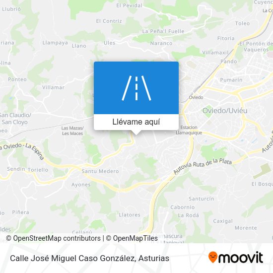 Mapa Calle José Miguel Caso González
