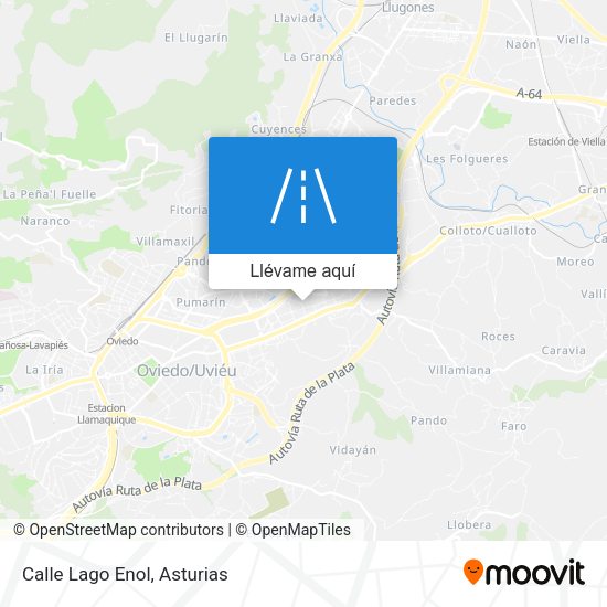 Mapa Calle Lago Enol