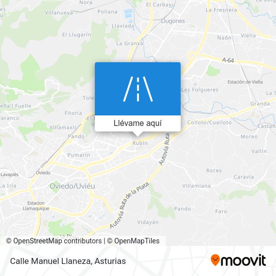 Mapa Calle Manuel Llaneza