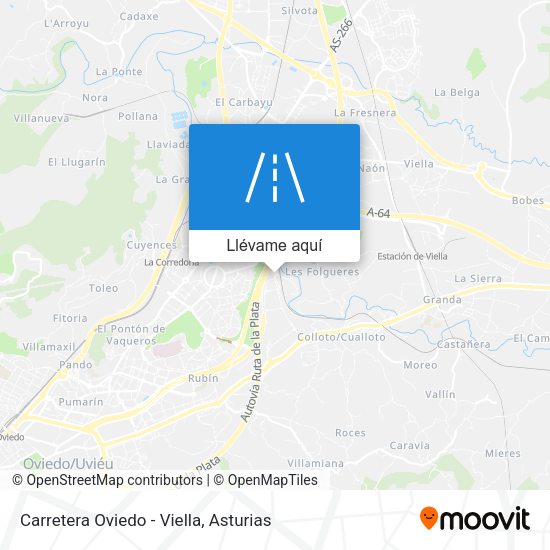 Mapa Carretera Oviedo - Viella
