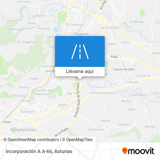 Mapa Incorporación A A-66