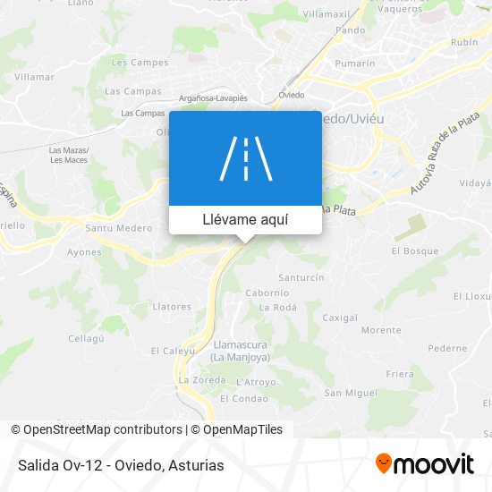 Mapa Salida Ov-12 - Oviedo