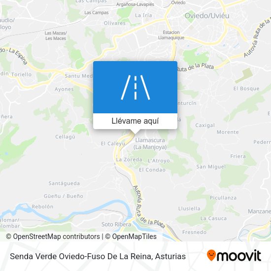 Mapa Senda Verde Oviedo-Fuso De La Reina