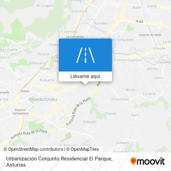 Mapa Urbanización Conjunto Residencial El Parque