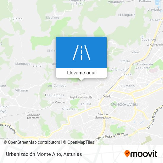 Mapa Urbanización Monte Alto