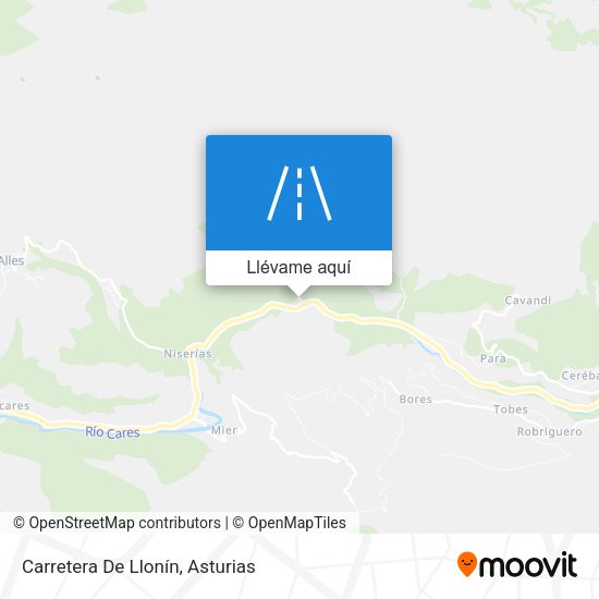 Mapa Carretera De Llonín