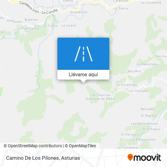 Mapa Camino De Los Pilones