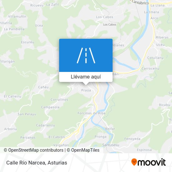 Mapa Calle Río Narcea