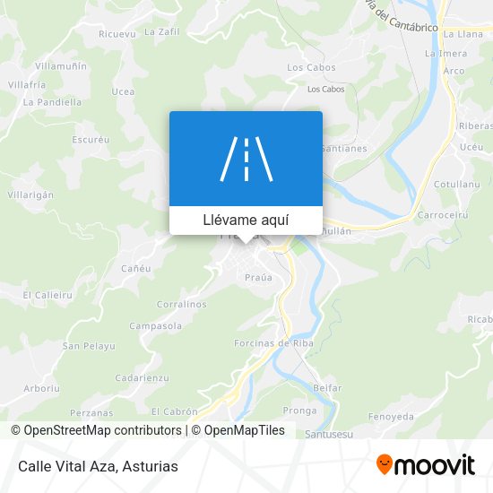 Mapa Calle Vital Aza