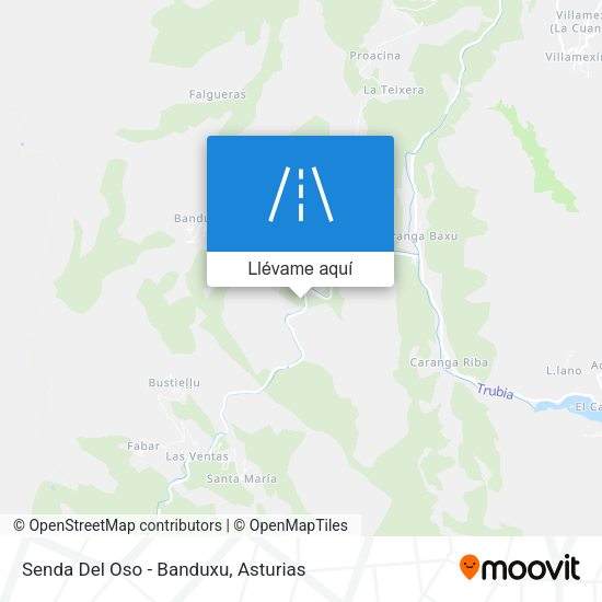 Mapa Senda Del Oso - Banduxu