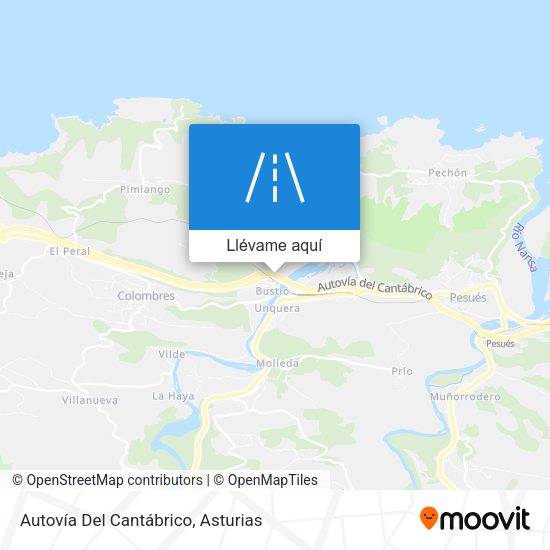 Mapa Autovía Del Cantábrico