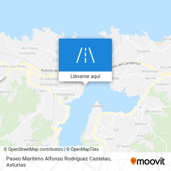 Mapa Paseo Marítimo Alfonso Rodríguez Castelao