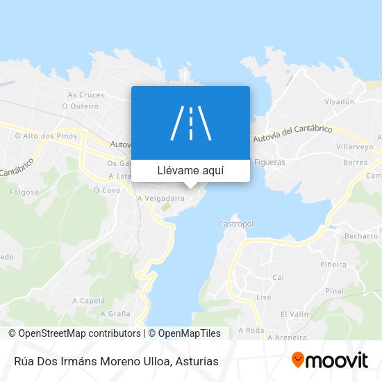 Mapa Rúa Dos Irmáns Moreno Ulloa