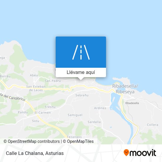 Mapa Calle La Chalana