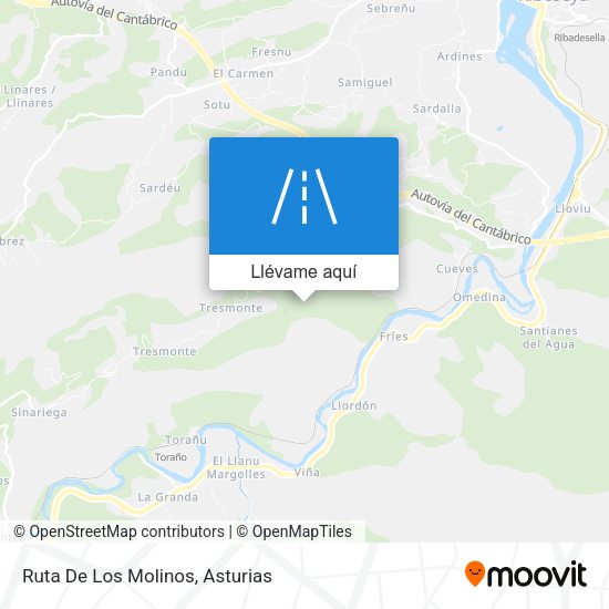 Mapa Ruta De Los Molinos