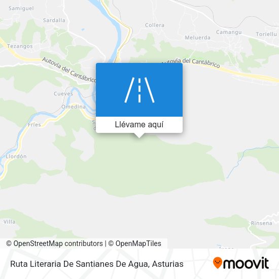 Mapa Ruta Literaria De Santianes De Agua
