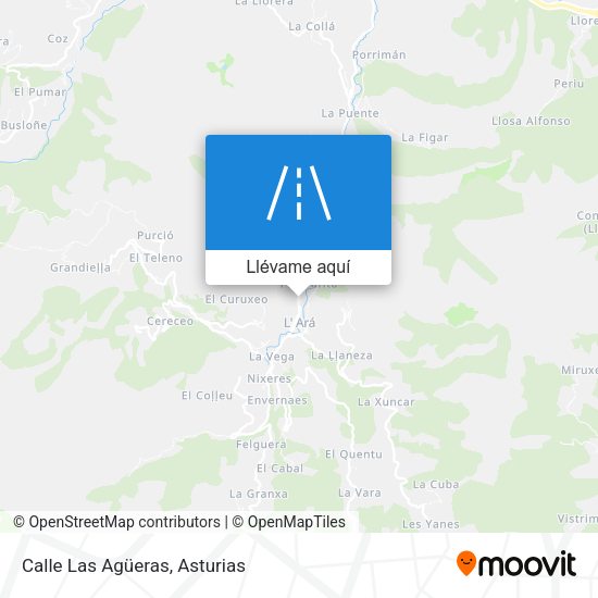Mapa Calle Las Agüeras