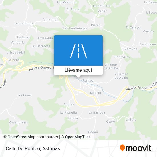 Mapa Calle De Ponteo