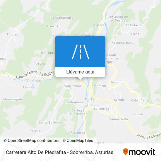 Mapa Carretera Alto De Piedrafita - Sobrerriba