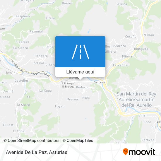 Mapa Avenida De La Paz