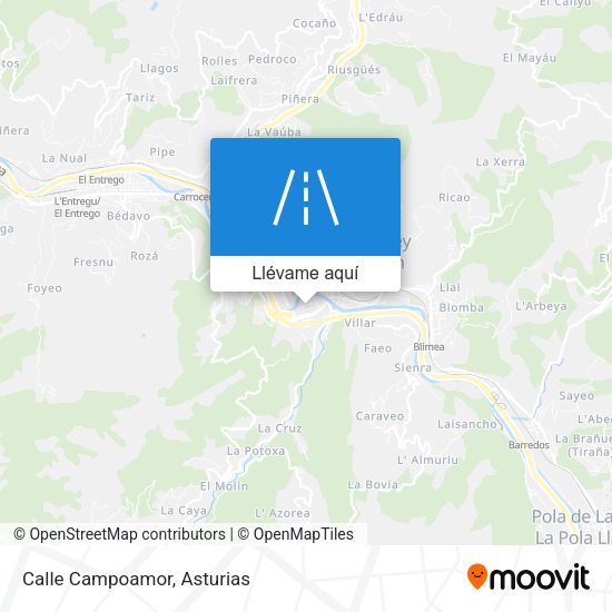 Mapa Calle Campoamor