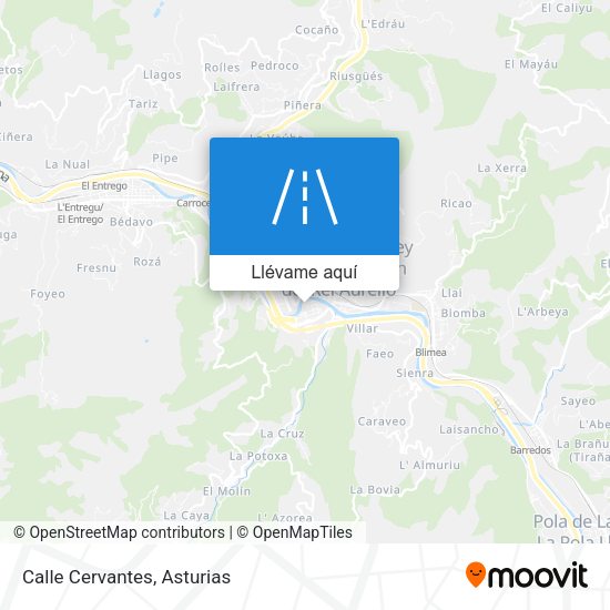 Mapa Calle Cervantes