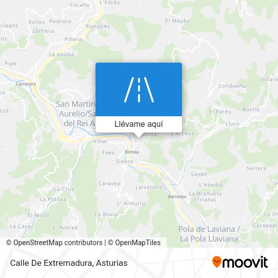 Mapa Calle De Extremadura