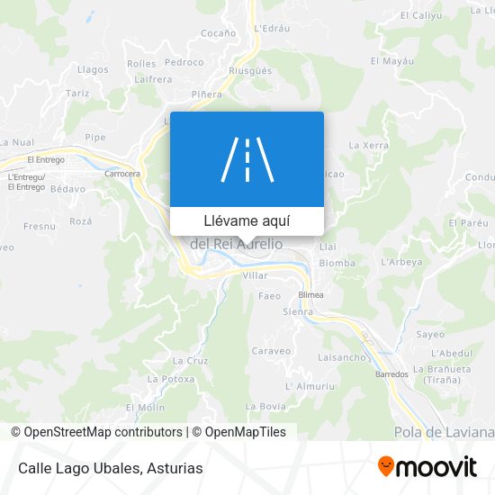 Mapa Calle Lago Ubales