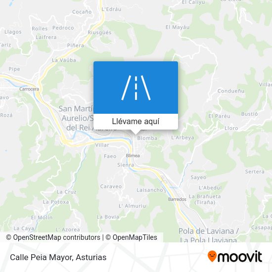 Mapa Calle Peia Mayor