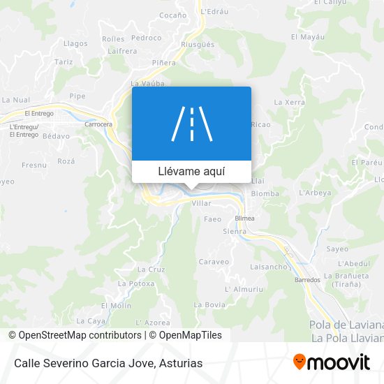 Mapa Calle Severino Garcia Jove
