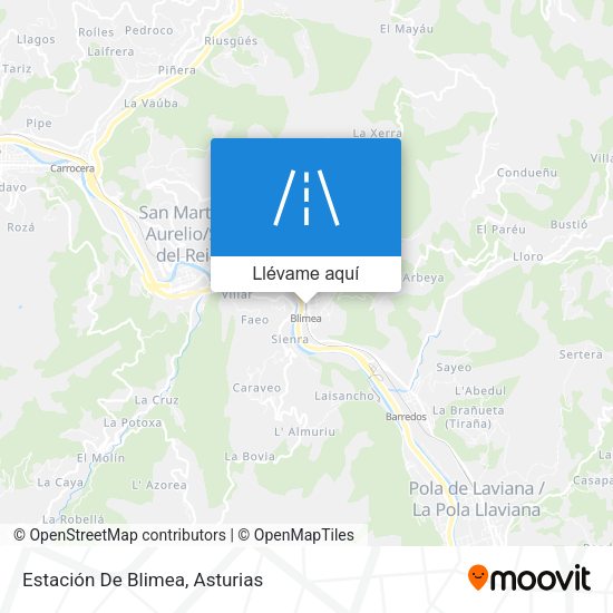 Mapa Estación De Blimea