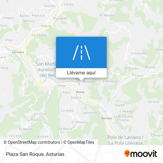 Mapa Plaza San Roque