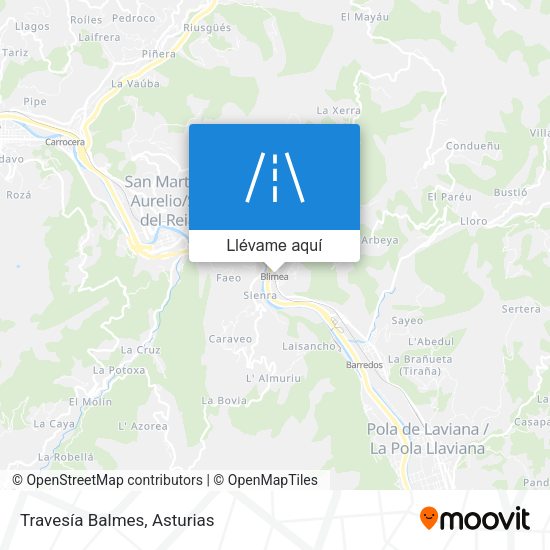 Mapa Travesía Balmes