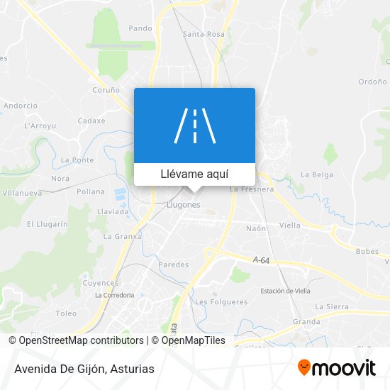Mapa Avenida De Gijón