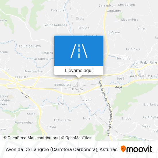 Mapa Avenida De Langreo (Carretera Carbonera)