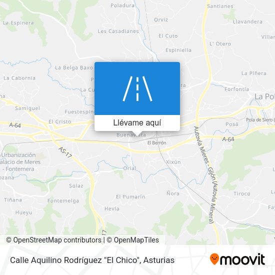 Mapa Calle Aquilino Rodríguez "El Chico"