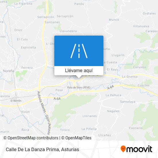 Mapa Calle De La Danza Prima