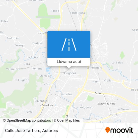 Mapa Calle José Tartiere