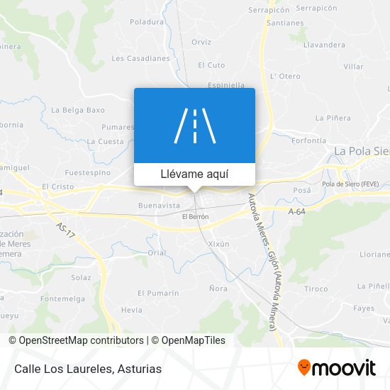 Mapa Calle Los Laureles