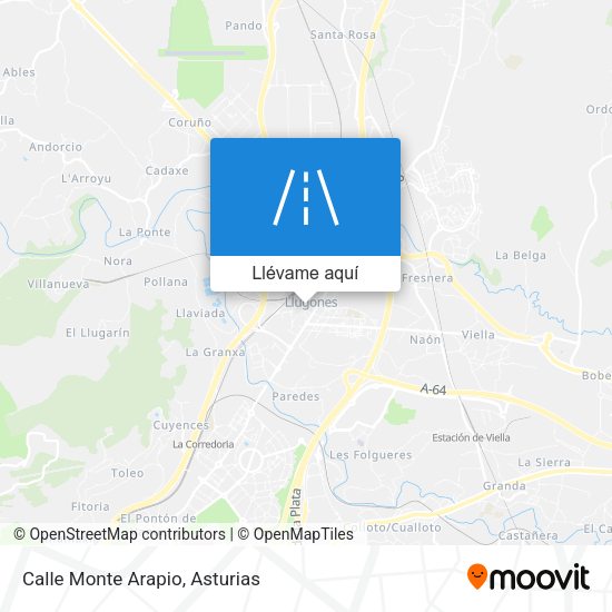 Mapa Calle Monte Arapio