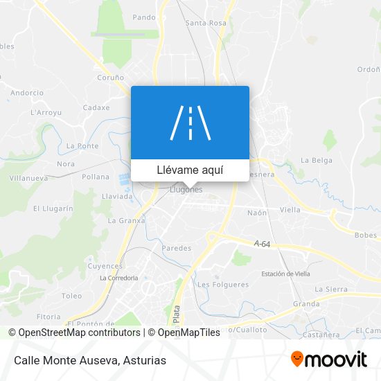 Mapa Calle Monte Auseva