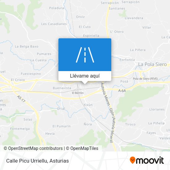 Mapa Calle Picu Urriellu