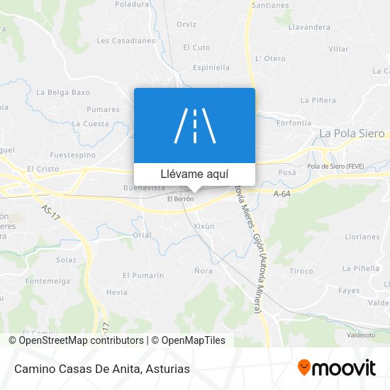 Mapa Camino Casas De Anita