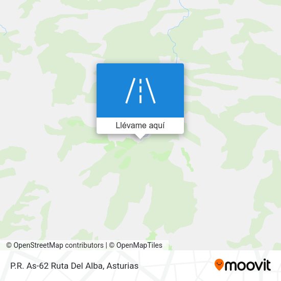 Mapa P.R. As-62 Ruta Del Alba