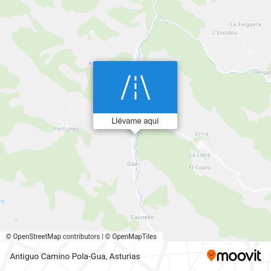 Mapa Antiguo Camino Pola-Gua