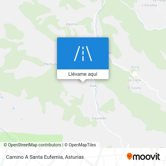 Mapa Camino A Santa Eufemia