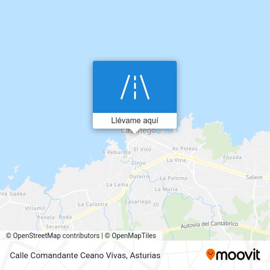 Mapa Calle Comandante Ceano Vivas