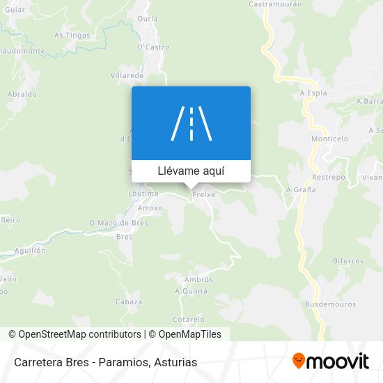 Mapa Carretera Bres - Paramios