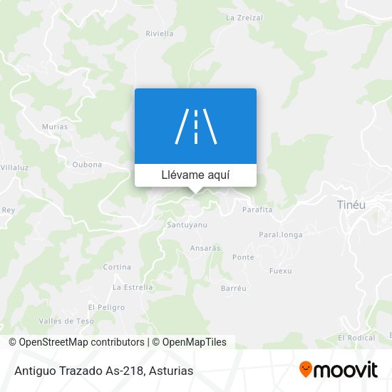 Mapa Antiguo Trazado As-218