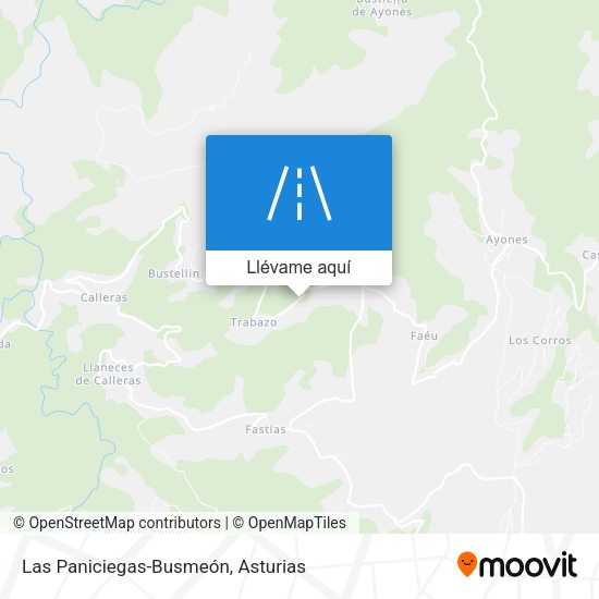Mapa Las Paniciegas-Busmeón